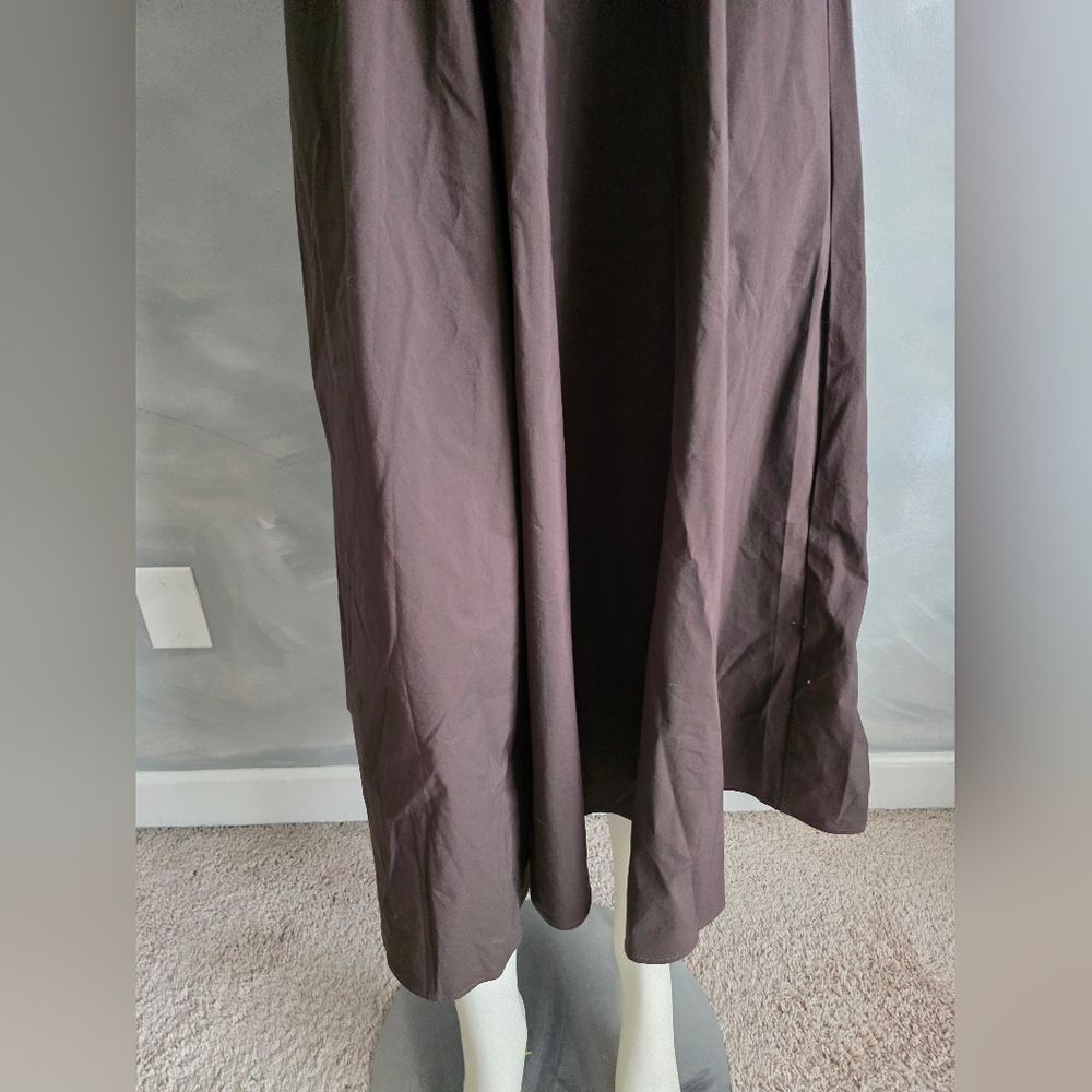 Elsie Mixed Media Maxi Dress in Cocoa by Elan Mock Neck Sleeveless Sz M NWT - Picture 2 of 10